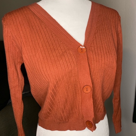 ✨NEW✨Button Front Rib-knit Cardigan - Picture 5 of 12